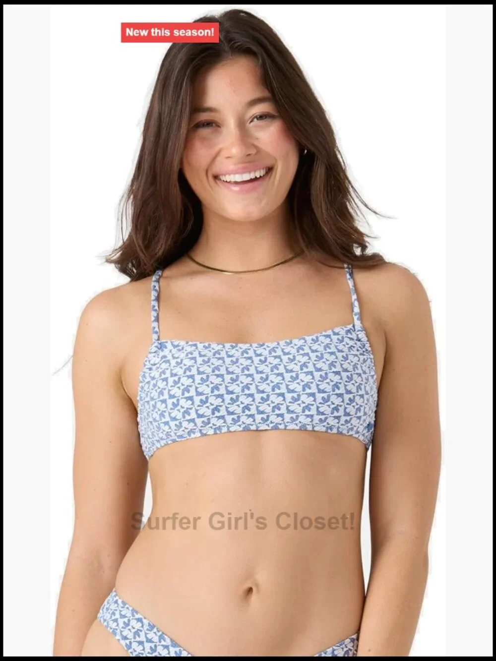 Bralette Bikini Top – Quick-Dry, Removable Pads, UPF 50+